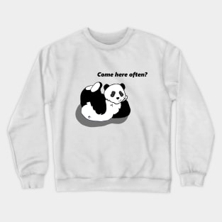 Flirty Panda Bear Crewneck Sweatshirt